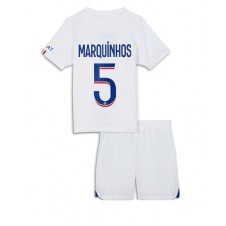 Paris Saint-Germain Marquinhos #5 Tredjeställ Barn 2022-23 Korta ärmar (+ Korta byxor)